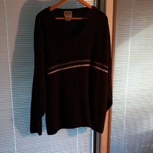 Men's Gray V-Neck Sweater Size 4xl